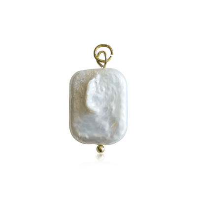 RECTANGLE Pearl Charm