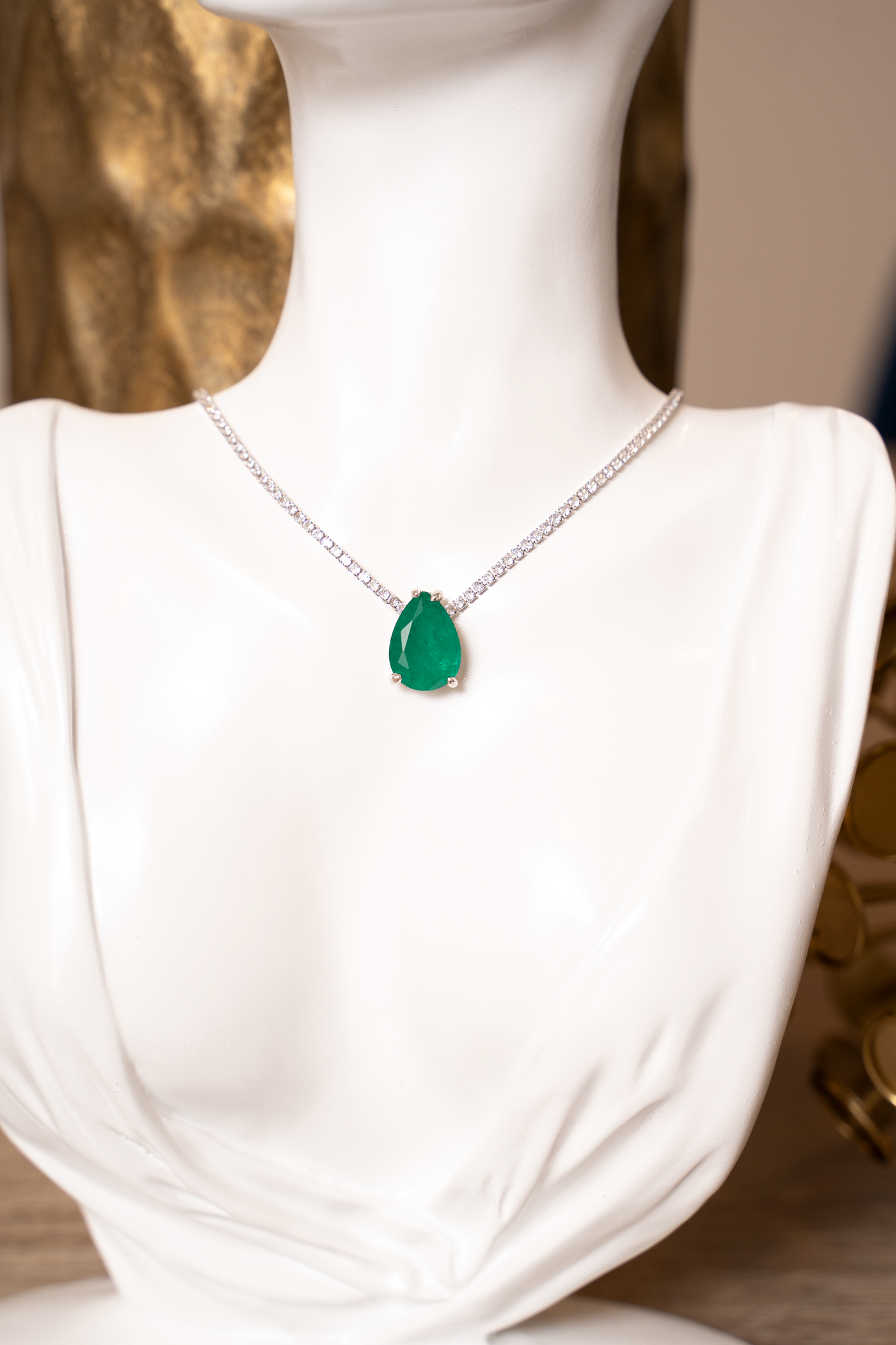 OVAL Green Tennis Choker