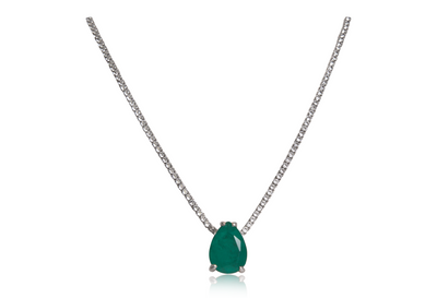 OVAL Green Tennis Choker