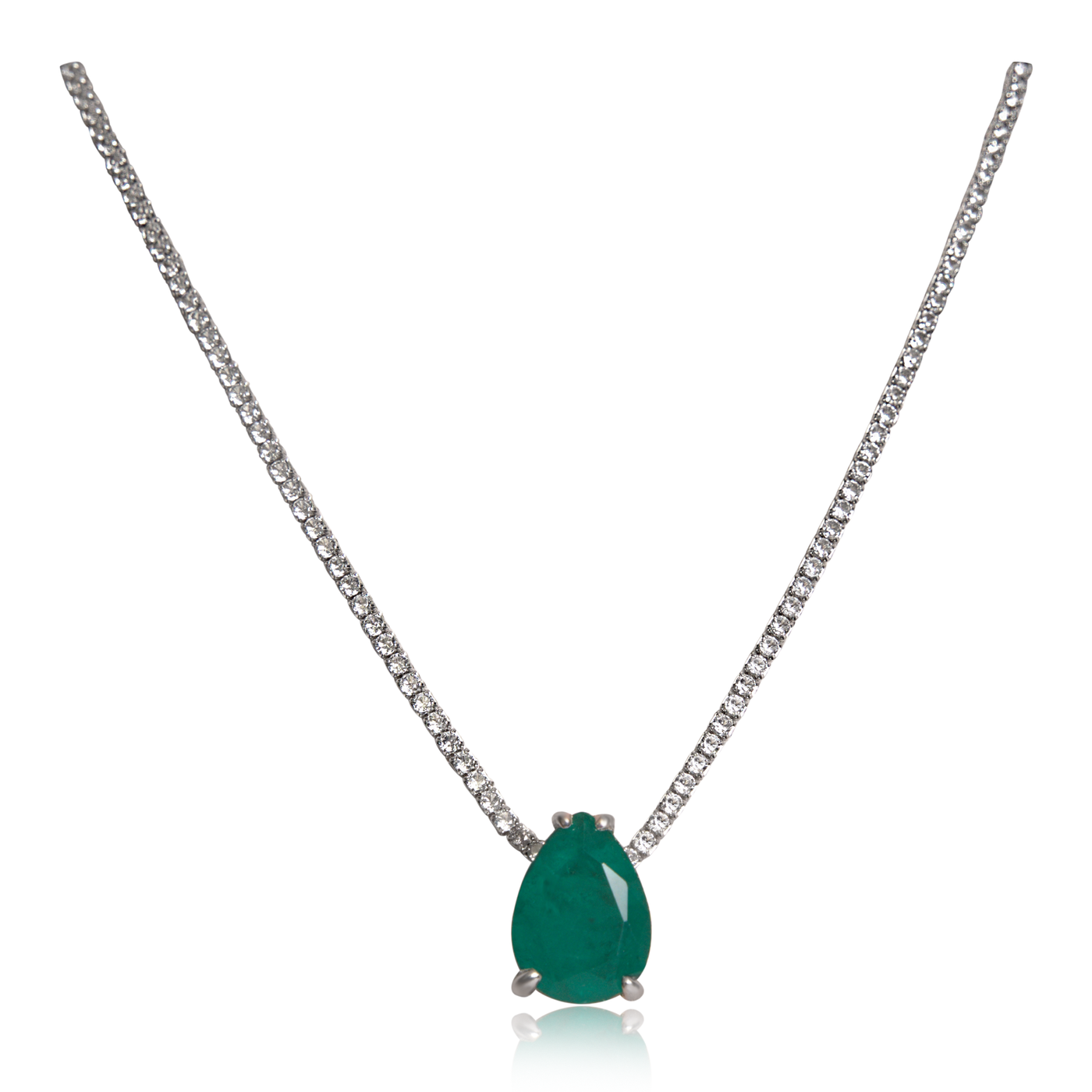 OVAL Green Tennis Choker