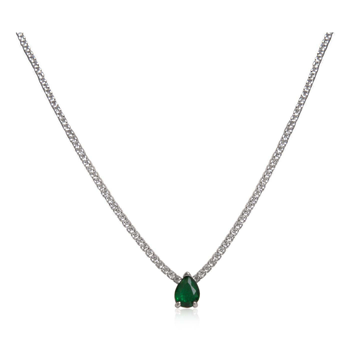 OVAL Green Tennis Choker