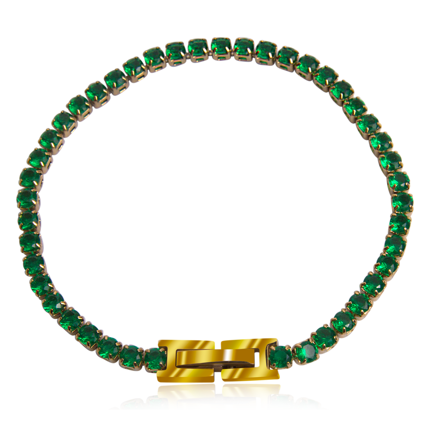 MAISA Green Tennis Bracelet