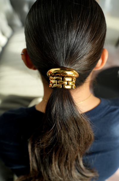 RIA Gold Hair Tie (Set of 2)