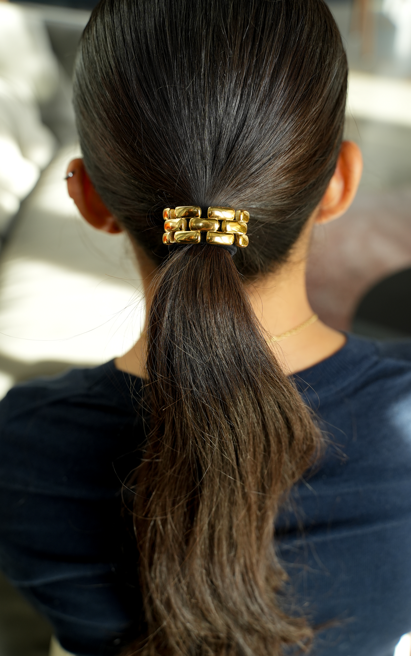 RIA Gold Hair Tie (Set of 2)