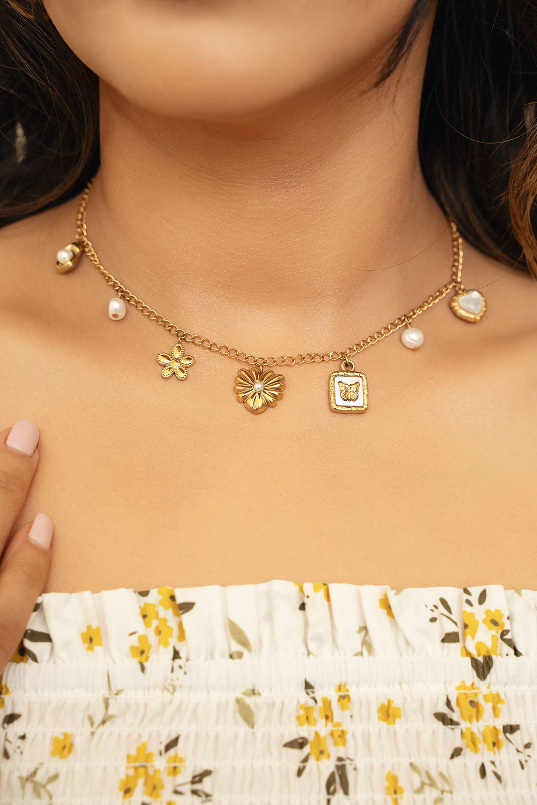 あきこ様 sweet jewelry by ha-chan ２点おまとめ Kumya's Strawberry Garden Embroidery JSK I by Baby, the