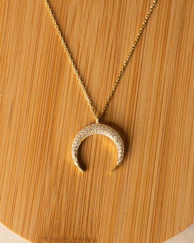 CRYSTAL Moon Necklace