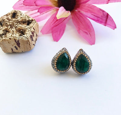 EMERALD Studs