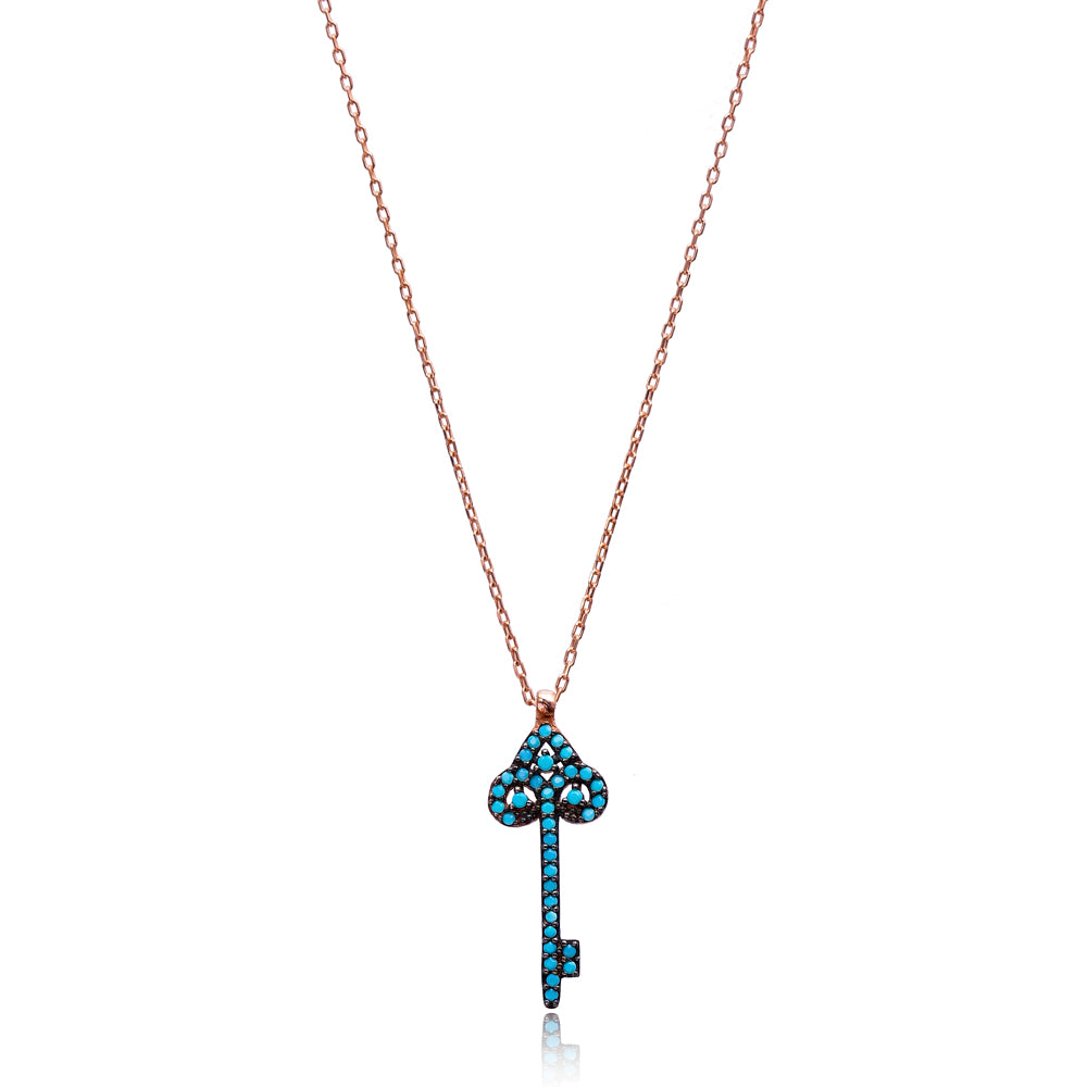 TURQUOISE Key Necklace